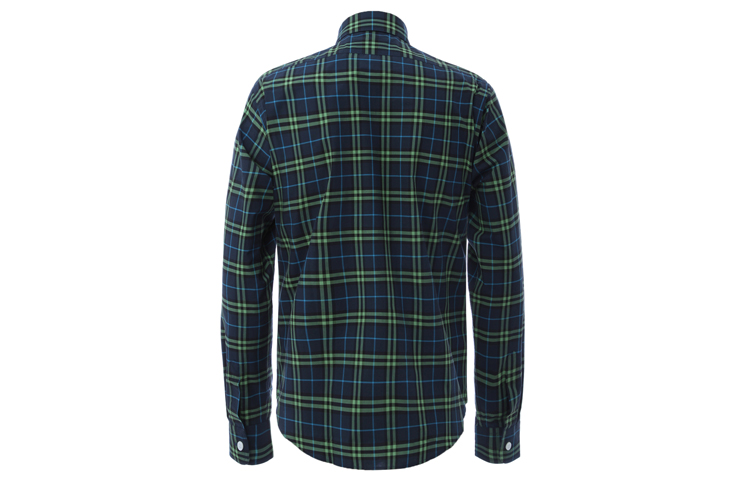 Burberry Blue Green Check Long Sleeve Cotton Shirt 80010131 圖 3