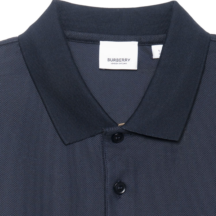 Purchase 버버리 블루 폴로 셔츠 자수 레터링 80140041