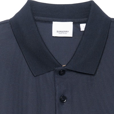 버버리 블루 폴로 셔츠 자수 레터링 80140041 Purchase 버버리 블루 폴로 셔츠 자수 레터링 80140041