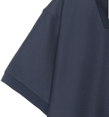 버버리 블루 폴로 셔츠 자수 레터링 80140041 Details for 버버리 블루 폴로 셔츠 자수 레터링 80140041