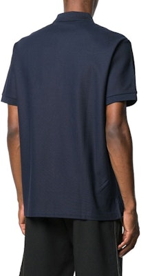 버버리 블루 폴로 셔츠 자수 레터링 80140041 Cheap 버버리 블루 폴로 셔츠 자수 레터링 80140041