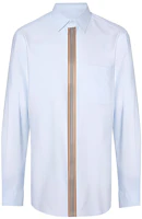 Burberry Blue Striped Cotton Poplin Shirt 80154351 Burberry Blue Striped Cotton Poplin Shirt 80154351