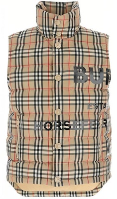 バーバリー ブラウンチェック シングルブレスト ノースリーブ ダウンベスト 80236731 Order バーバリー ブラウンチェック シングルブレスト ノースリーブ ダウンベスト 80236731