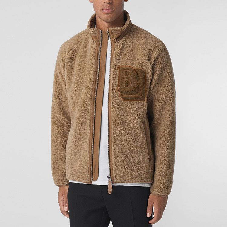 Purchase Burberry 棕色标志印花夹克 - 秋季经典设计款式。 80455551