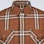 Sizing Burberry Brown Long Sleeve Checkered Button-Up Shirt 80459781