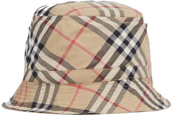 Burberry Bucket Children's Hat Vintage Check Cotton Archive Beige Order Burberry Bucket Children's Hat Vintage Check Cotton Archive Beige