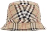 Lookbook Burberry Bucket Children's Hat Vintage Check Cotton Archive Beige
