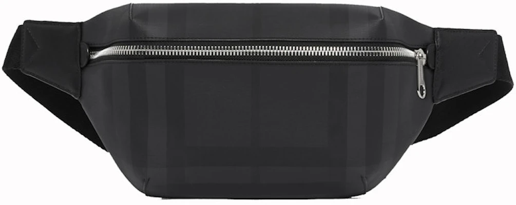 博柏利伦敦格纹中号深炭灰腰包 Buy 博柏利伦敦格纹中号深炭灰腰包