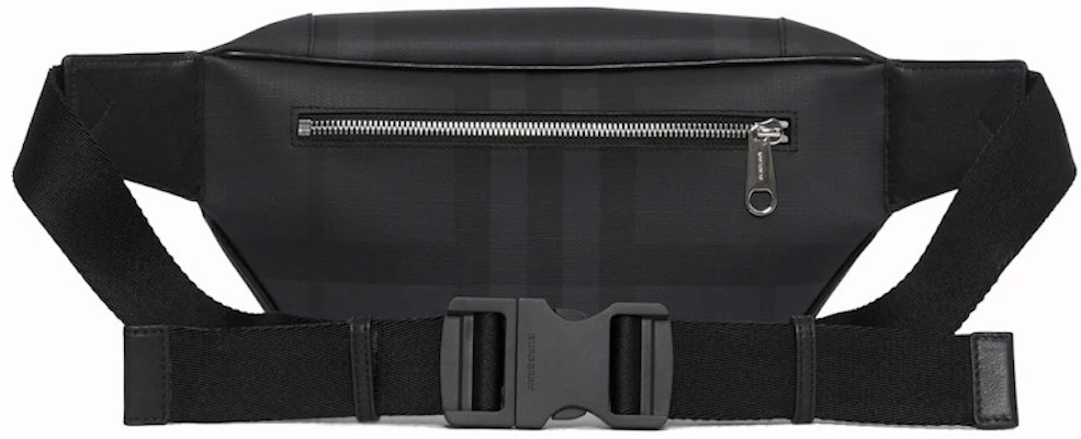 博柏利伦敦格纹中号深炭灰腰包 Order 博柏利伦敦格纹中号深炭灰腰包