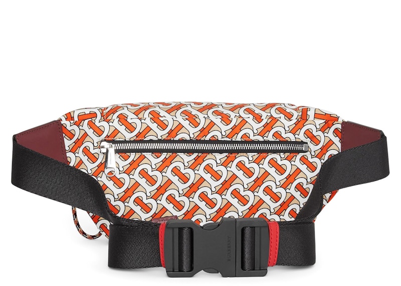 Order Beg Pinggang Burberry Monogram Sederhana Vermillion