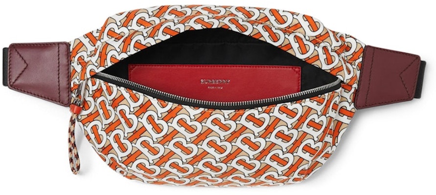 Beg Pinggang Burberry Monogram Sederhana Vermillion Lookbook Beg Pinggang Burberry Monogram Sederhana Vermillion