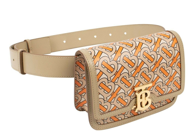Burberry Bum Belt Bag TB Monogram Beige/Orange
