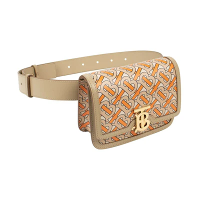 Burberry Bum Belt Bag TB Monogram Beige/Orange