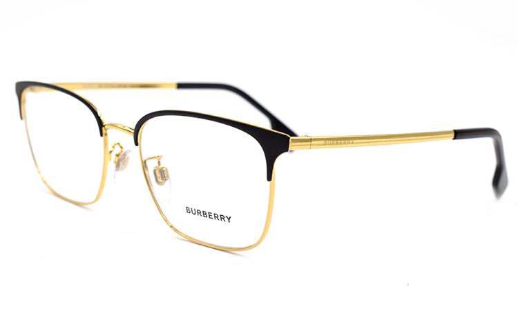 Burberry Business Traveler Optical Glasses Black Gold for Men 0BE1338D101753 圖 2