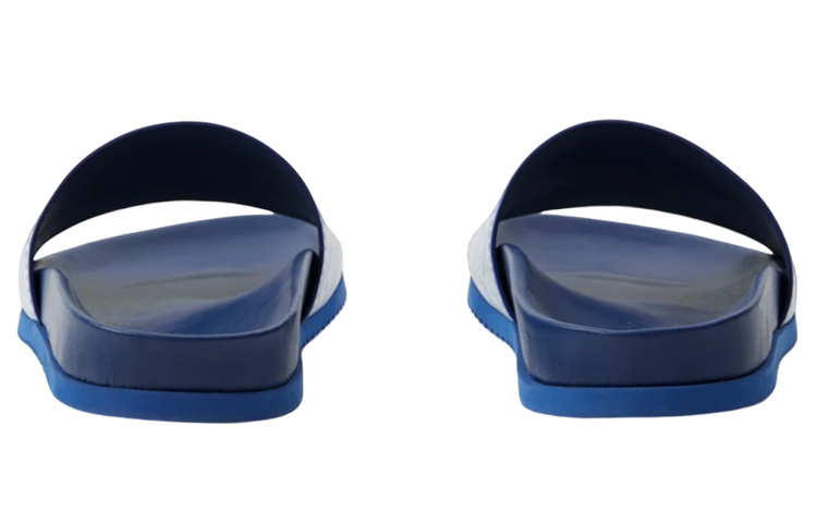 Purchase Burberry Calfskin Slides 'Light Blue Equestrian Knight' 80719881