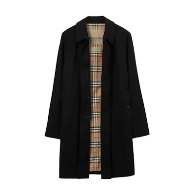 Burberry Camden Fit Black Mid-Length Trench Coat. 80793941