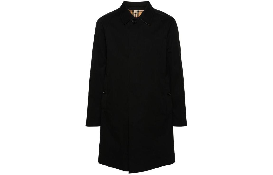 Order Burberry Camden Fit Jaket Parit Hitam Panjang Sederhana. 80793941