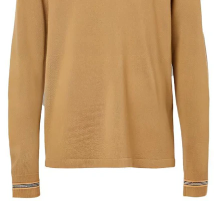 博柏利骆驼色条纹细节长袖POLO衫 80330921 Sizing 博柏利骆驼色条纹细节长袖POLO衫 80330921