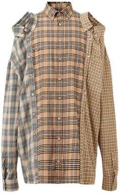 Burberry Baju Lengan Panjang Corak Patchwork Kotak Warna Camel 45650291 Order Burberry Baju Lengan Panjang Corak Patchwork Kotak Warna Camel 45650291