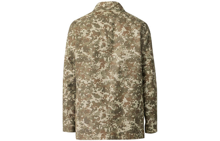 Burberry Camo Print Single-Breasted Long Sleeve Coat Men’s Green Camo 80167871 圖 3