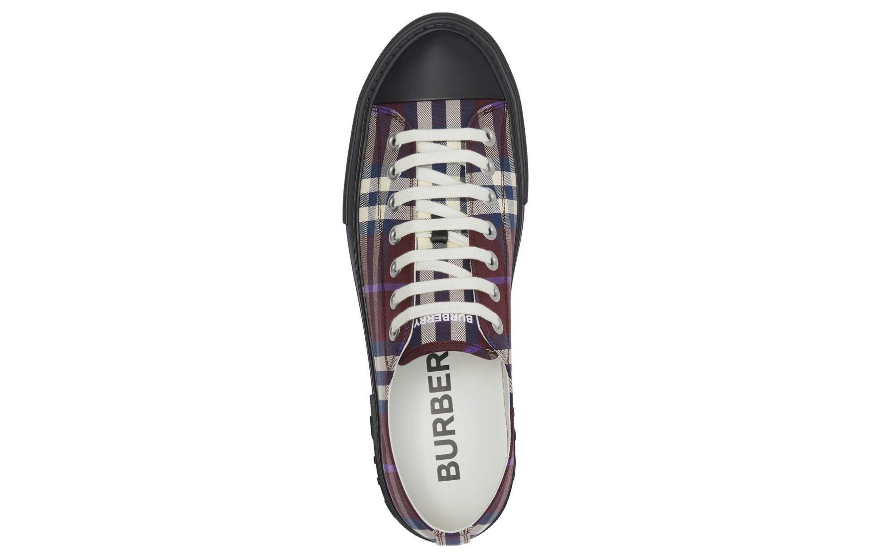 Lookbook Burberry Kanvas Check 'Brown Fashion' Sneakers 80556441