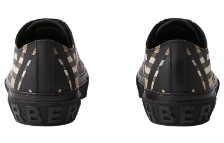 Details for Burberry博柏利 棉布 格紋平底 時尚板鞋 男款 米色