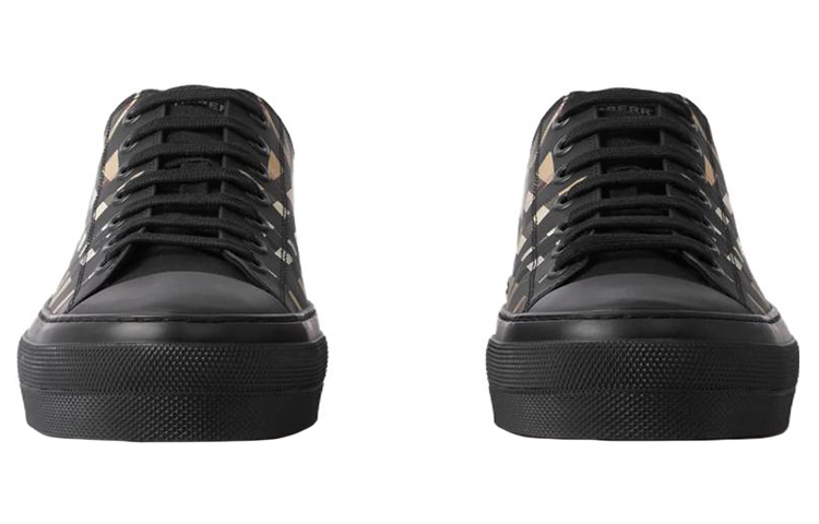 Lookbook 博柏利低帮帆布格纹 '米色' 80708311