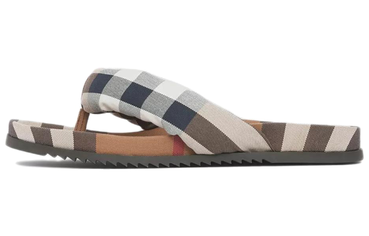 Burberry Canvas Check Slides 'Brown Fashion'