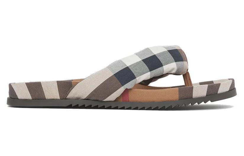 Burberry Canvas Check Slides 'Brown Fashion' 圖 2