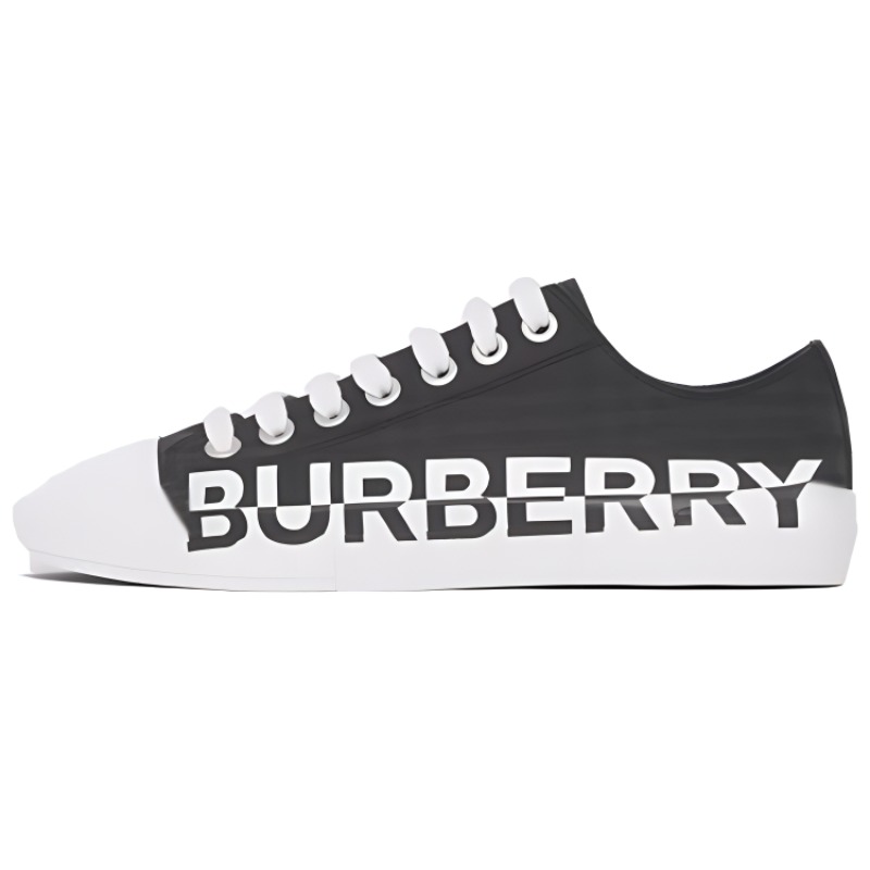 Burberry Canvas Low-Top 'Logo Print Check Black Grey'