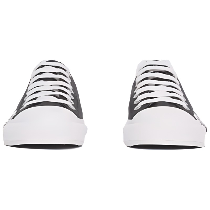 Burberry Canvas Low-Top 'Logo Print Check Black Grey' 圖 3