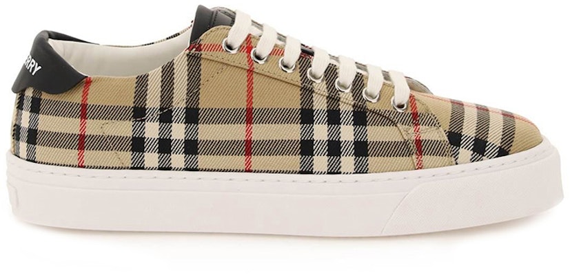 Burberry Canvas Low 'Check Beige' 80439271 Order Burberry Canvas Low 'Check Beige' 80439271