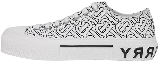 Burberry Canvas Low Top 'White Monogram Print' 80489101 Burberry Canvas Low Top 'White Monogram Print' 80489101