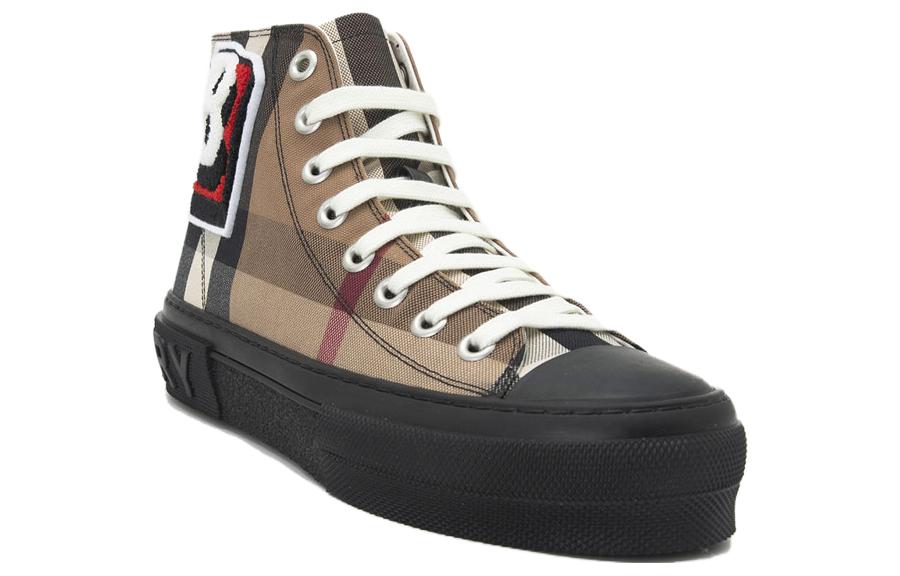 Burberry Canvas Round-Toe Lace-Up 'Check' 圖 2