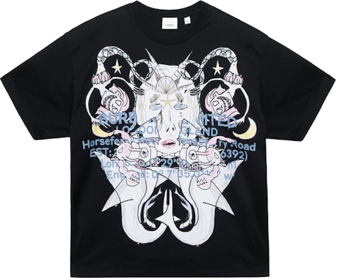 Burberry Cartoon Print Short Sleeve T-Shirt Black for Men 80406791 Order Burberry Cartoon Print Short Sleeve T-Shirt Black for Men 80406791