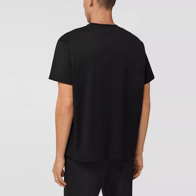 Burberry Cartoon Print Short Sleeve T-Shirt Black for Men 80406791 Purchase Burberry Cartoon Print Short Sleeve T-Shirt Black for Men 80406791