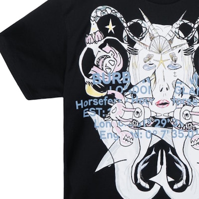 Burberry Cartoon Print Short Sleeve T-Shirt Black for Men 80406791 Sizing Burberry Cartoon Print Short Sleeve T-Shirt Black for Men 80406791