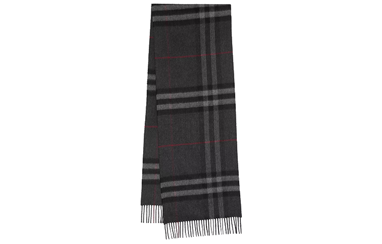 Burberry Cashmere Charcoal Grey Unisex Scarf 80155381 圖 2