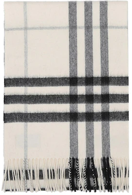 Burberry 羊絨格紋圍巾 男女情侶款 自然白 3994123 Details for Burberry 羊絨格紋圍巾 男女情侶款 自然白 3994123