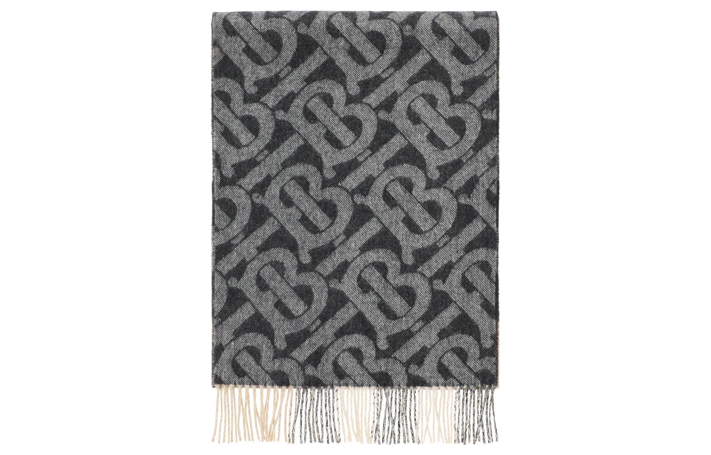 Burberry Cashmere Scarf Unisex Couples' Style in Gray/Black - Fashion & Comfort 8057463 圖 2