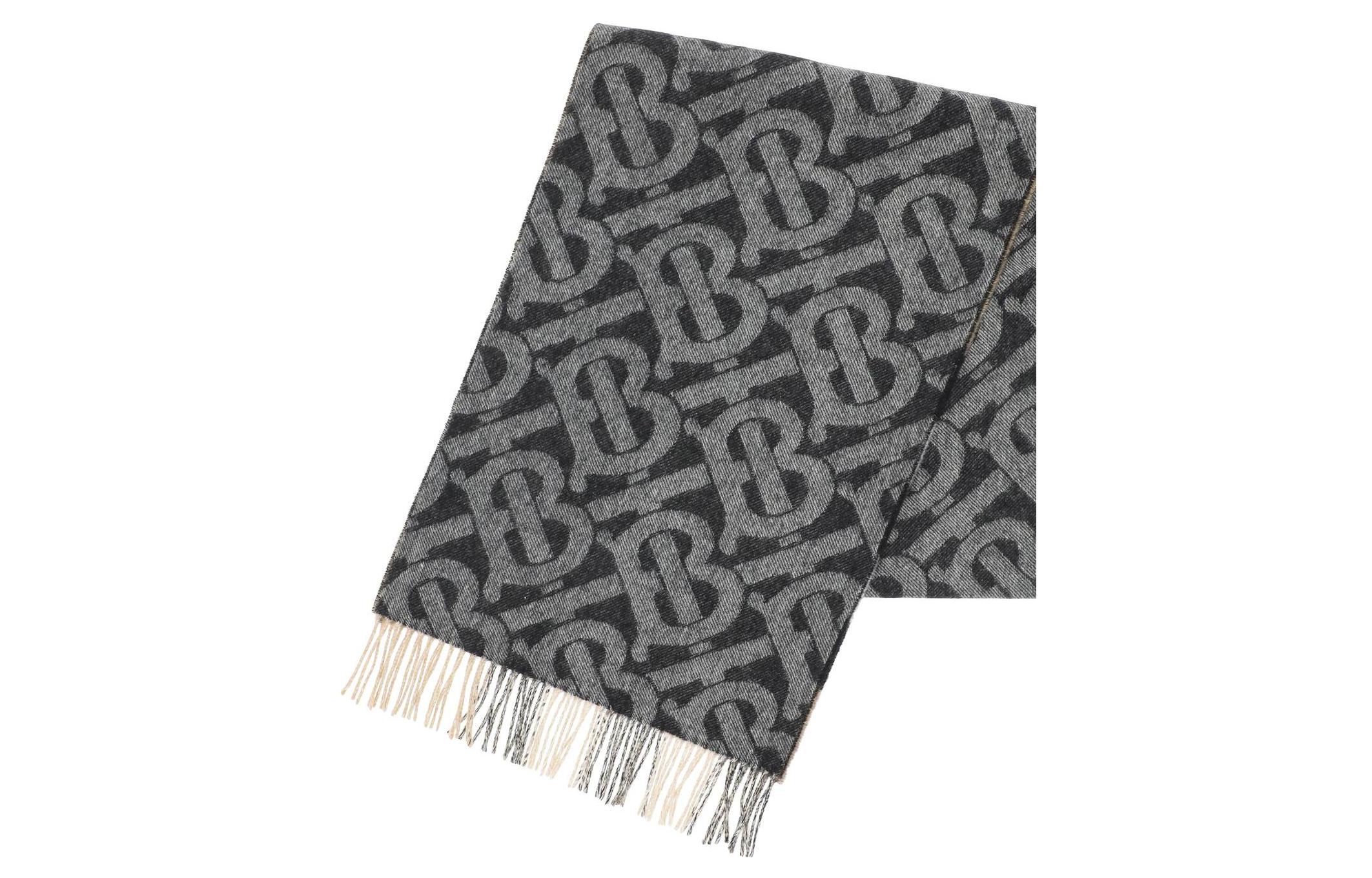 Burberry Cashmere Scarf Unisex Couples' Style in Gray/Black - Fashion & Comfort 8057463 圖 4