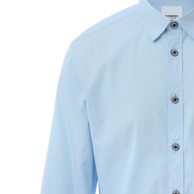 Sizing Camisa Casual de Algodón Burberry Azul Claro. 80288781