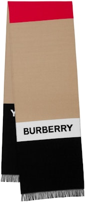 Burberry 休閒Logo提花針織圍巾 男女適用 米色 80549921 Lookbook Burberry 休閒Logo提花針織圍巾 男女適用 米色 80549921