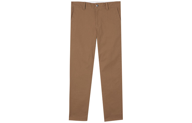 Burberry Casual Mid-Waist Straight Pants in Pure Caramel Color. 80442941