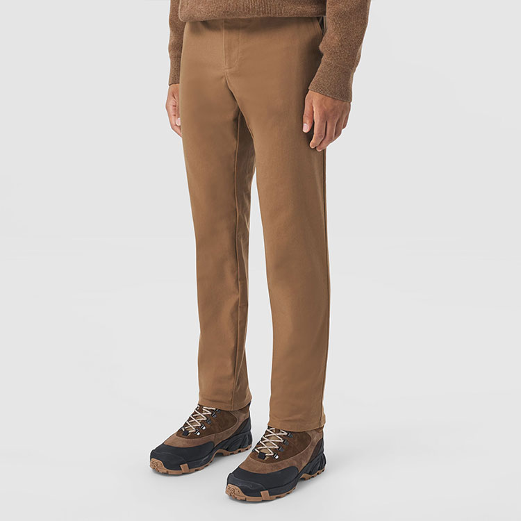 Burberry Casual Mid-Waist Straight Pants in Pure Caramel Color. 80442941 圖 4