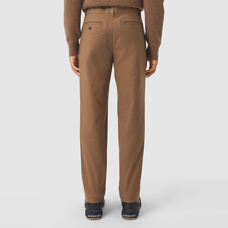 Burberry Casual Mid-Waist Straight Pants in Pure Caramel Color. 80442941 圖 5