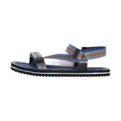 Burberry Casual Striped Print Fashion Sandal 'Royal Blue'