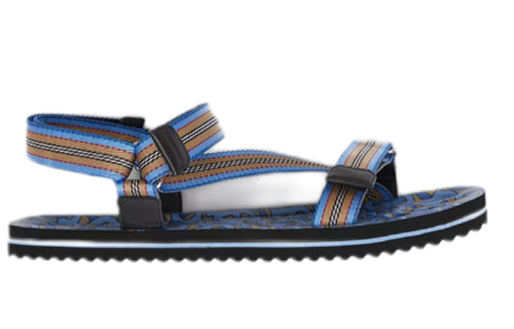 Burberry Casual Striped Print Fashion Sandal 'Royal Blue' 圖 2