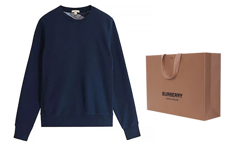 Details for 博柏利骑兵标志圆领卫衣 深蓝色 39323271