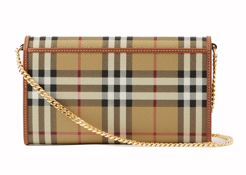 Burberry Chain Check Strap Wallet Archive Beige 圖 3